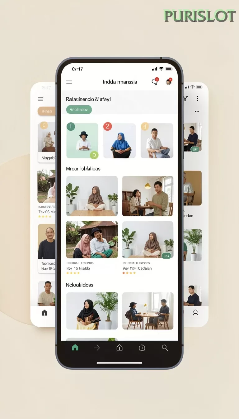 Cuplikan layar PETI4D — menu navigasi