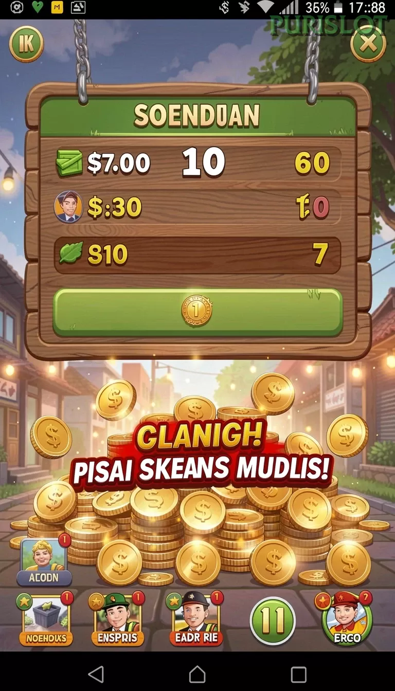 Cuplikan layar SUPERVIP — menu navigasi