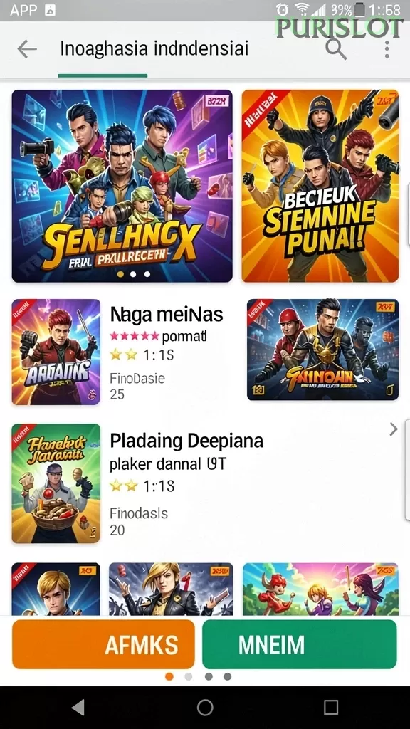 Cuplikan layar RDI88 — menu navigasi